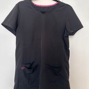 HeartSoul Break On Through Women Scrubs Top Shaped V-Neck